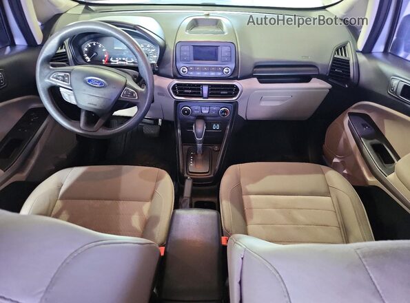 MAJ6S3FL7KC300052 2019 FORD ECOSPORT Silver Dashboard view