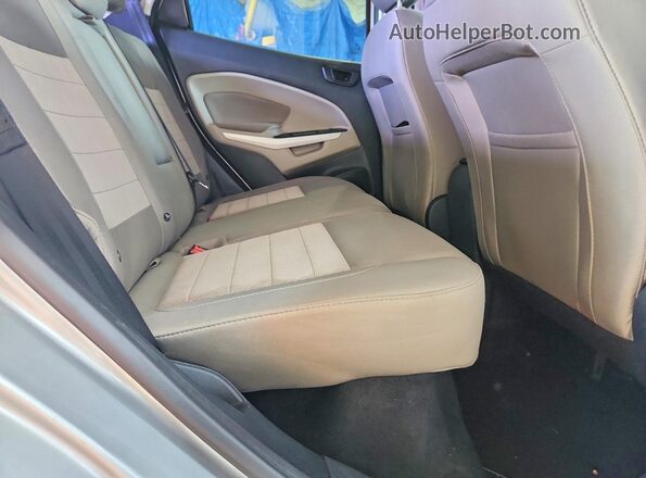 MAJ6S3FL7KC300052 2019 FORD ECOSPORT Silver Rear interior view