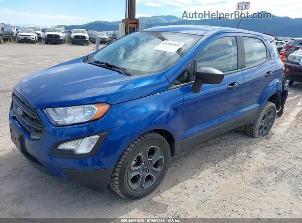 MAJ6S3FLXMC398531 2021 FORD ECOSPORT Blue Front left