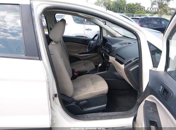MAJ6S3FLXNC464738 2022 FORD ECOSPORT Белый Вид салона спереди