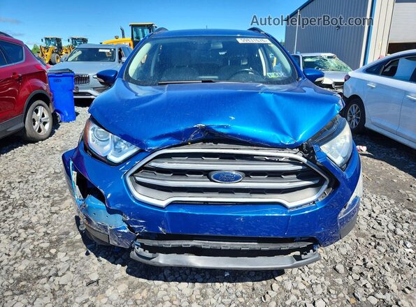 MAJ6S3GL0KC266129 2019 FORD ECOSPORT Blue Front view