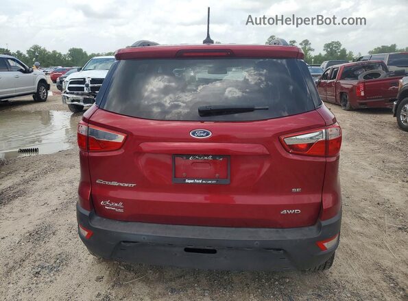 MAJ6S3GL0KC290656 2019 FORD ECOSPORT Red Vista trasera
