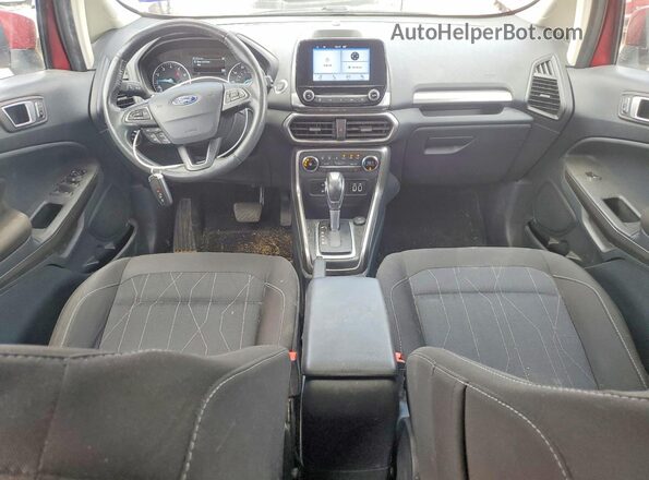 MAJ6S3GL0KC290656 2019 FORD ECOSPORT Red Vista del salpicadero