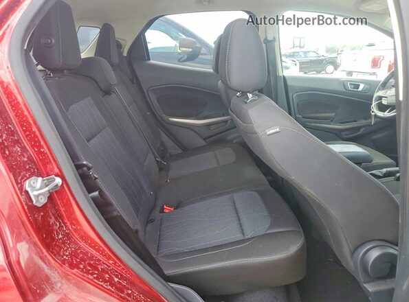 MAJ6S3GL0KC290656 2019 FORD ECOSPORT Red Vista interior trasera