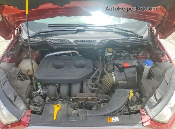 MAJ6S3GL0KC290656 2019 FORD ECOSPORT Red Vista del compartimento del motor