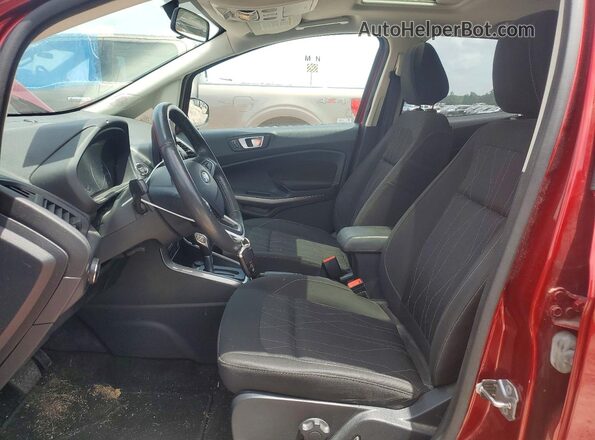 MAJ6S3GL0KC290656 2019 FORD ECOSPORT Red Vista interior delantera