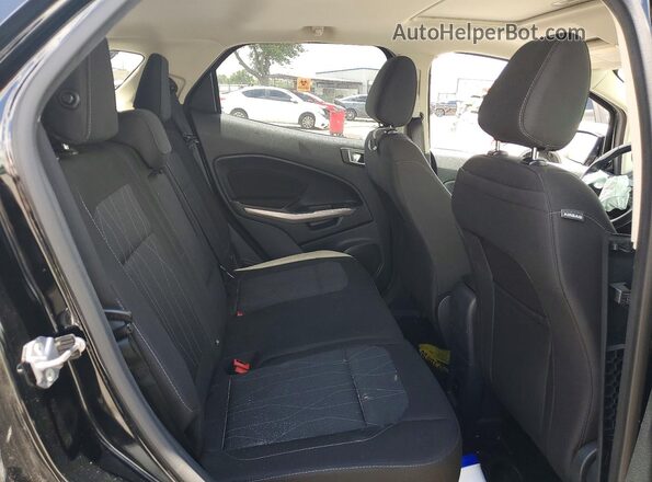 MAJ6S3GL0KC294691 2019 FORD ECOSPORT Black უკანა სალონის ხედი