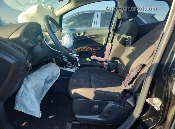 MAJ6S3GL0KC294691 2019 FORD ECOSPORT Black წინა სალონის ხედი