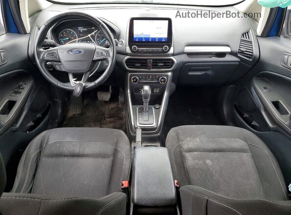 MAJ6S3GL0LC357581 2020 FORD ECOSPORT Blue Vista del salpicadero