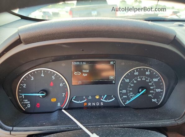 MAJ6S3GL0MC400172 2021 FORD ECOSPORT Серый Вид щитка приборов