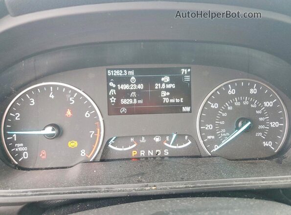 MAJ6S3GL1LC313802 2020 FORD ECOSPORT Blue Սարքավորումների վահանակի տեսք