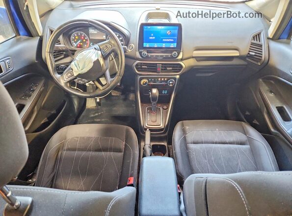 MAJ6S3GL1LC346525 2020 FORD ECOSPORT Blue Dashboard view