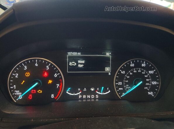 MAJ6S3GL1LC346525 2020 FORD ECOSPORT Blue Instrument cluster view