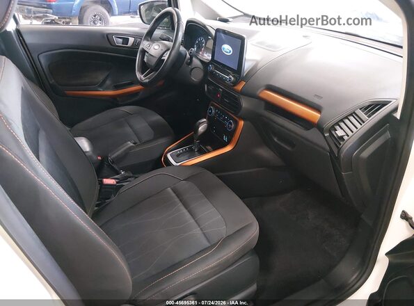 MAJ6S3GL1MC430426 2021 FORD ECOSPORT White Widok wnętrza z przodu