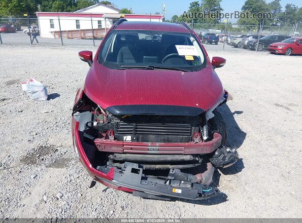 MAJ6S3GL1NC459880 2022 FORD ECOSPORT Red წინა ხედი