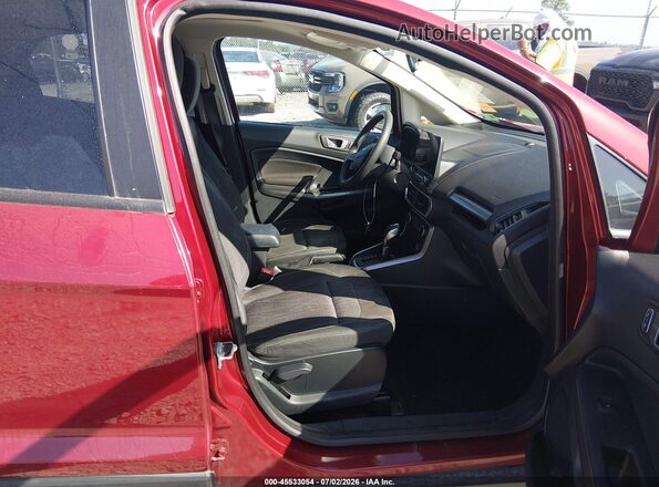MAJ6S3GL1NC459880 2022 FORD ECOSPORT Red წინა სალონის ხედი