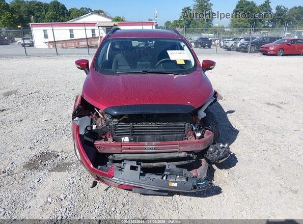 MAJ6S3GL1NC459880 2022 FORD ECOSPORT Red ხელსაწყოთა პანელის ხედი