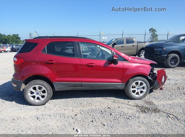 MAJ6S3GL1NC459880 2022 FORD ECOSPORT Red უკანა სალონის ხედი