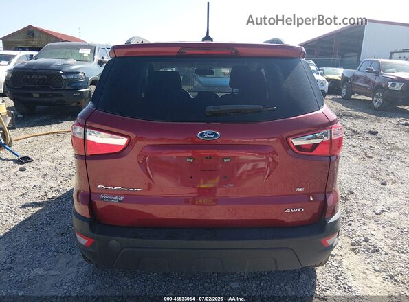 MAJ6S3GL1NC459880 2022 FORD ECOSPORT Red 
