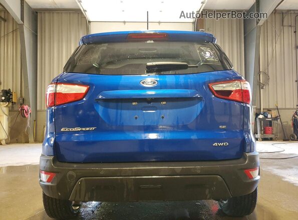 MAJ6S3GL1NC464433 2022 FORD ECOSPORT Blue უკანა ხედი