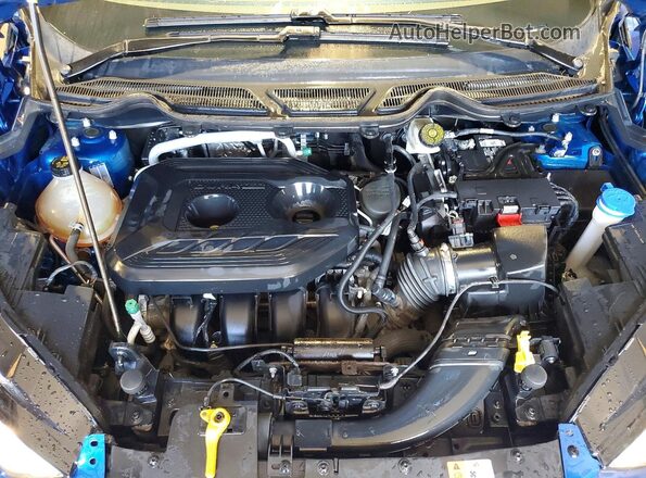 MAJ6S3GL1NC464433 2022 FORD ECOSPORT Blue ძრავის განყოფილების ხედი