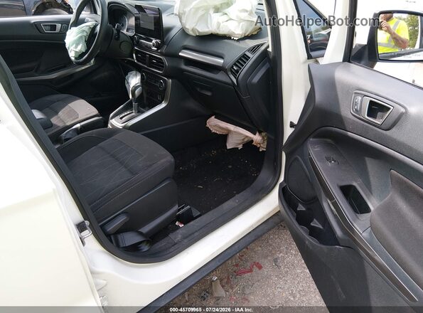MAJ6S3GL1NC474377 2022 FORD ECOSPORT White წინა სალონის ხედი