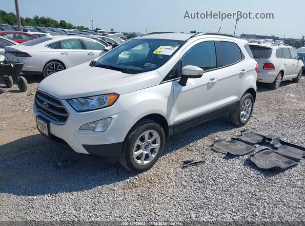 MAJ6S3GL2NC466367 2022 FORD ECOSPORT White Vista tres cuartos delantera izquierda
