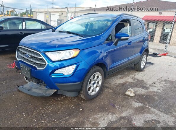 MAJ6S3GL3KC280297 2019 FORD ECOSPORT Blue Vista tres cuartos delantera izquierda