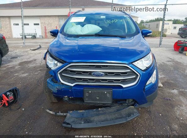 MAJ6S3GL3KC280297 2019 FORD ECOSPORT Blue Vista del cuadro de instrumentos