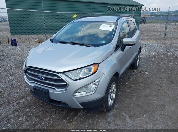MAJ6S3GL3LC337969 2020 FORD ECOSPORT Silver წინა მარცხენა ხედი სამი მეოთხედიდან