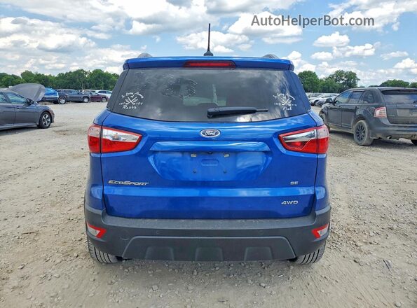 MAJ6S3GL3LC367313 2020 FORD ECOSPORT Синий Вид сзади