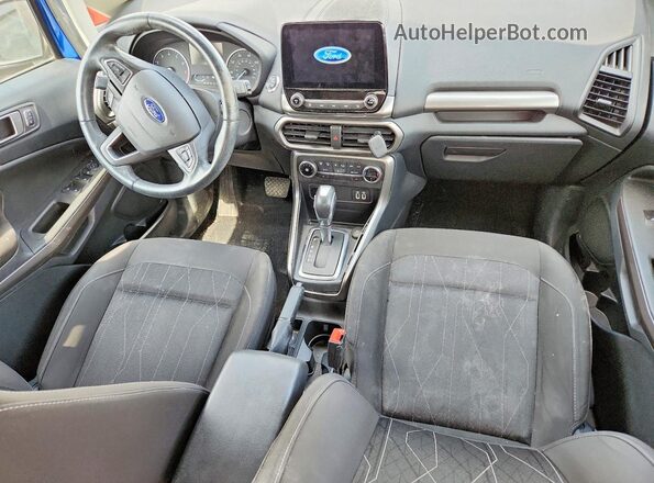 MAJ6S3GL3LC367313 2020 FORD ECOSPORT Синий Вид панели приборов