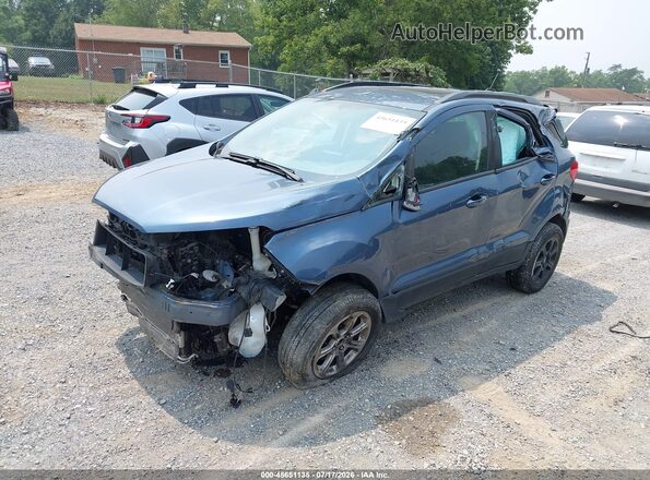 MAJ6S3GL3NC460027 2022 FORD ECOSPORT Blue Передня ліва чверть