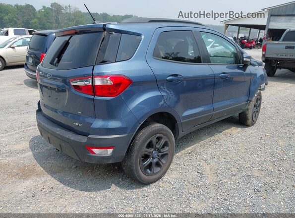 MAJ6S3GL3NC460027 2022 FORD ECOSPORT Blue Задня права чверть