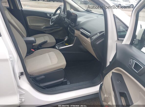 MAJ6S3GL4KC259734 2019 FORD ECOSPORT White Widok wnętrza z przodu