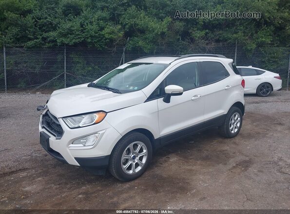 MAJ6S3GL4KC259734 2019 FORD ECOSPORT White Przód lewy