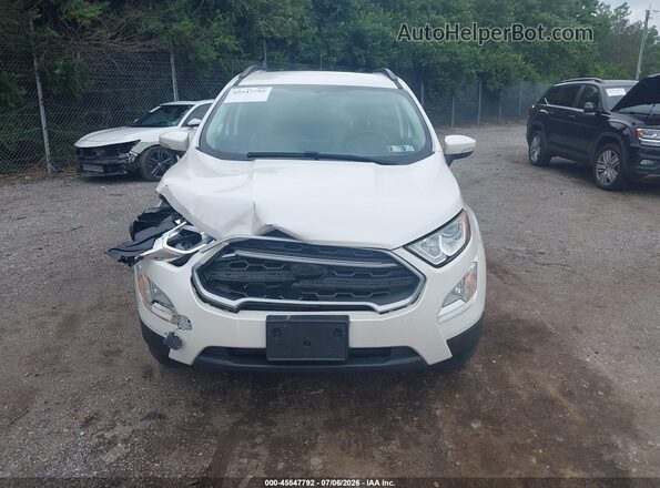 MAJ6S3GL4KC259734 2019 FORD ECOSPORT White Widok zestawu wskaźników