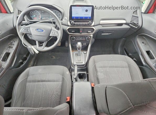 MAJ6S3GL4MC423132 2021 FORD ECOSPORT Red Dashboard view