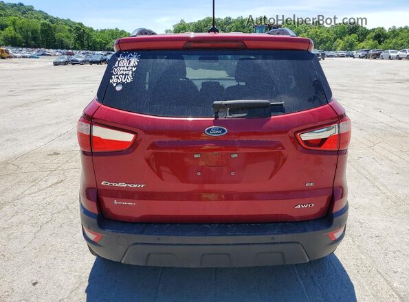 MAJ6S3GL5KC263291 2019 FORD ECOSPORT Red Հետևի տեսք