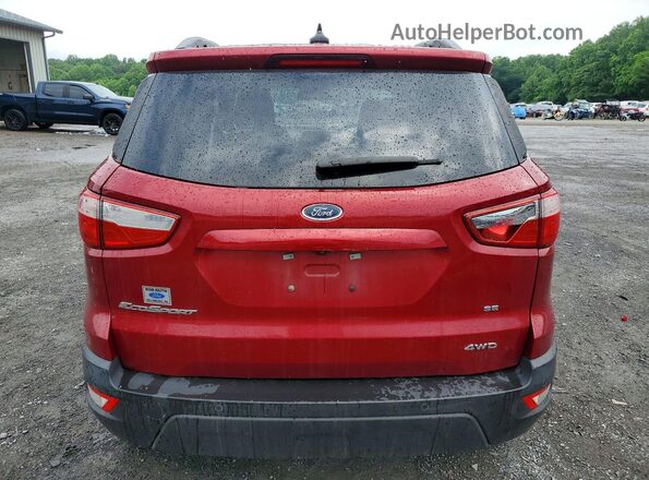 MAJ6S3GL5KC305782 2019 FORD ECOSPORT Red უკანა ხედი