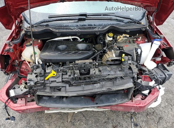 MAJ6S3GL5KC305782 2019 FORD ECOSPORT Red უკანა სალონის ხედი