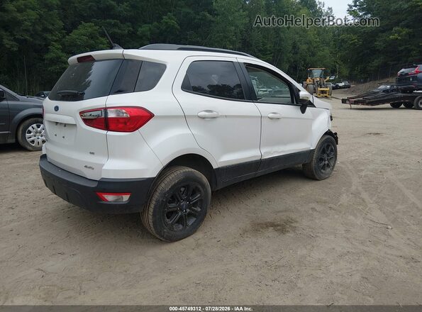 MAJ6S3GL5MC395454 2021 FORD ECOSPORT Белый Задняя правая четверть