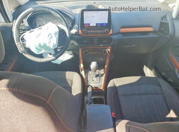 MAJ6S3GL5MC406923 2021 FORD ECOSPORT White Widok deski rozdzielczej