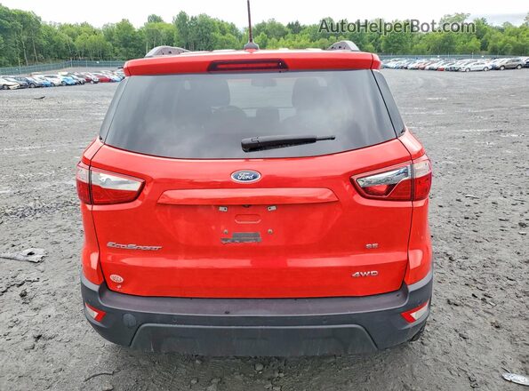 MAJ6S3GL6NC462757 2022 FORD ECOSPORT Red უკანა ხედი