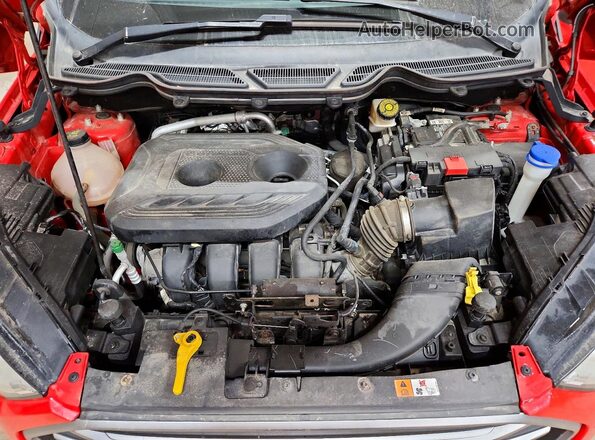 MAJ6S3GL7KC283865 2019 FORD ECOSPORT Burgundy Widok komory silnika