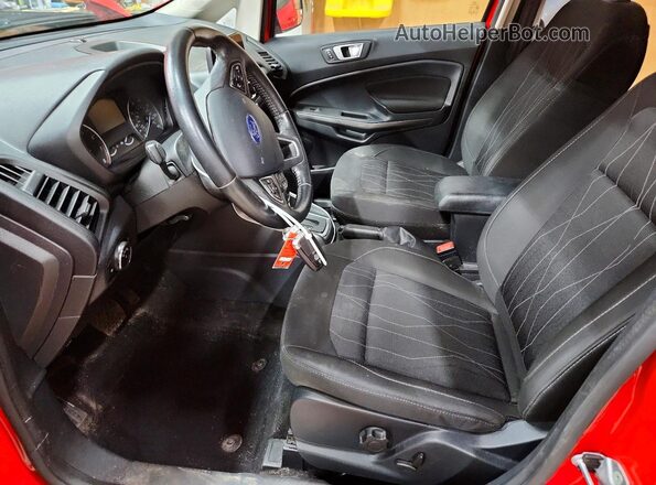 MAJ6S3GL7KC283865 2019 FORD ECOSPORT Burgundy Widok wnętrza z przodu