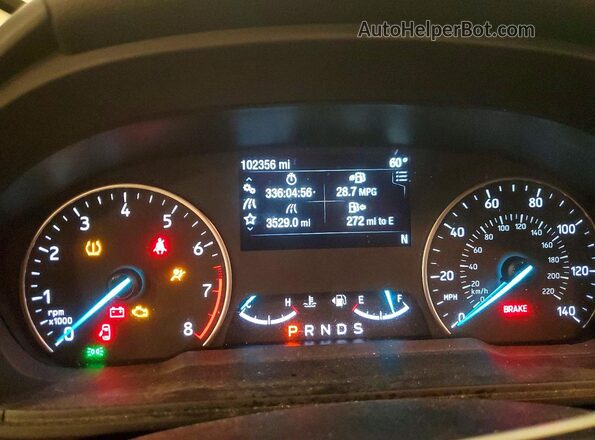 MAJ6S3GL7KC302883 2019 FORD ECOSPORT Silver Widok zestawu wskaźników