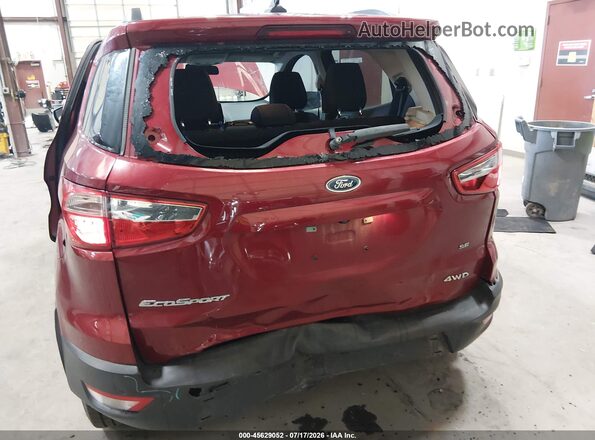 MAJ6S3GL7LC333312 2020 FORD ECOSPORT Red წინა ხედი