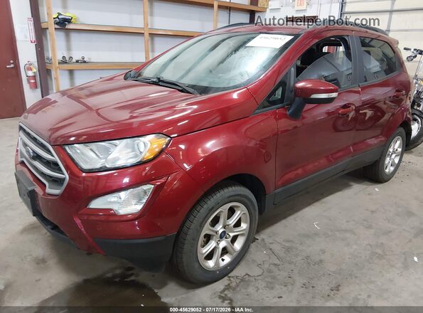 MAJ6S3GL7LC333312 2020 FORD ECOSPORT Red წინა მარცხენა ხედი სამი მეოთხედიდან