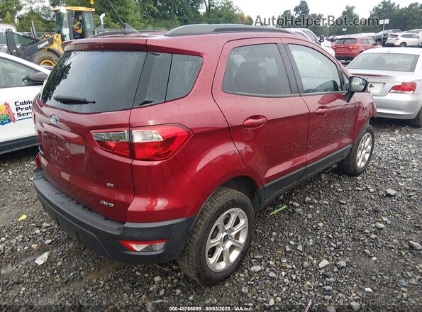 MAJ6S3GL7LC346741 2020 FORD ECOSPORT Red Առջևի ձախ երեք քառորդ տեսարան